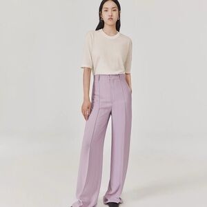 CHICJOC 100% Wool Tee Super 160s Size 38 NWT Minimalist Luxury Top